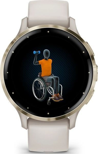 Смарт-годинник Garmin Venu 3S Soft Gold S. Steel Bezel w. French Gray Case and S. Band (010-02785-02/52) от OP 010-02785-02/52 фото