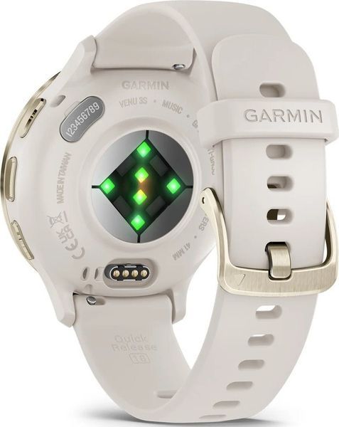 Смарт-годинник Garmin Venu 3S Soft Gold S. Steel Bezel w. French Gray Case and S. Band (010-02785-02/52) от OP 010-02785-02/52 фото