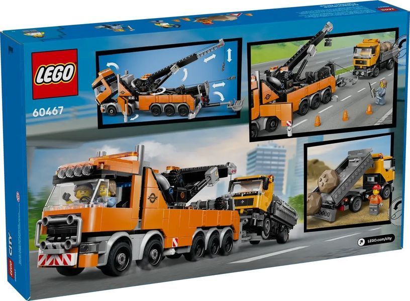 Блоковий конструктор LEGO City Вантажівка з краном та самоскидом от OP 60467 фото