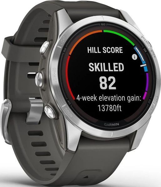Смарт-годинник Garmin Fenix 7S Pro Solar Silver w. Graphite Band (010-02776-00/01) от OP 010-02776-00/01 фото