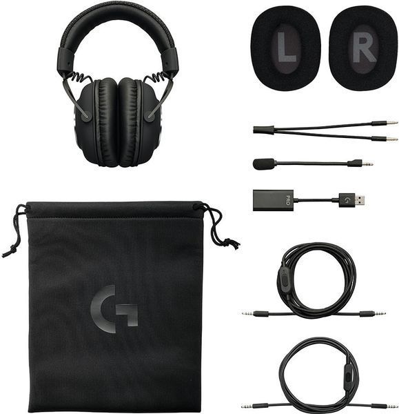 Навушники з мікрофоном Logitech G PRO X Black (981-000818) от OP 981-000818 фото