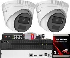 Hilook Poe Моніторинг встановити 2x IPC-T221H-C 2MPx Hikvision Hdd 1TB камери 195591150 фото