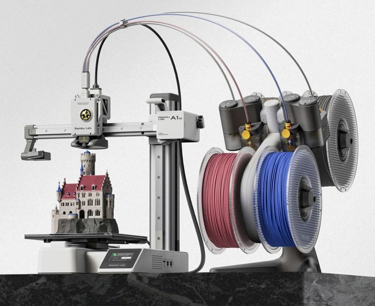 Принтер 3D Bambu Lab A1 Mini Combo (PF002-M+SA005) от OP PF002-M+SA005 фото