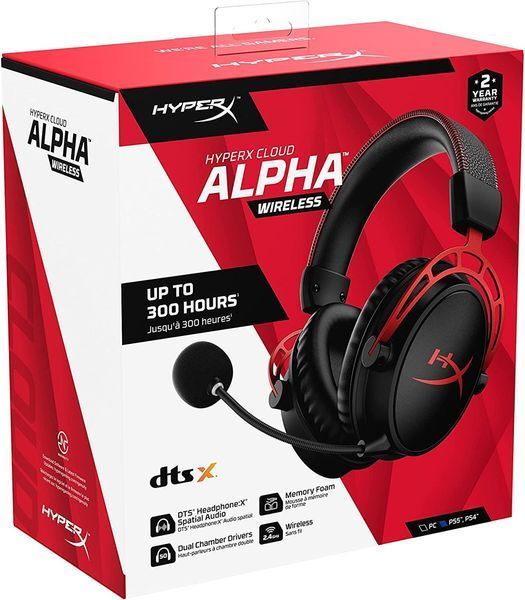 Навушники з мікрофоном HyperX Cloud Alpha Wireless Black (4P5D4AA) от OP 4P5D4AA фото