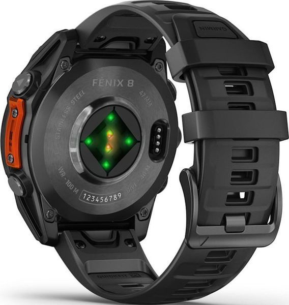 Смарт-годинник Garmin Fenix 8 47mm AMOLED Slate Gray with Black Silicone Band (010-02904-00/09) от OP 010-02904-00 фото